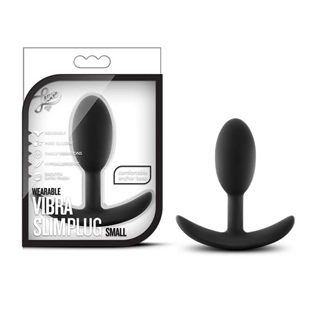 70447 Luxe Wearable Vibra Slim Plug Sm Blk - Image 1