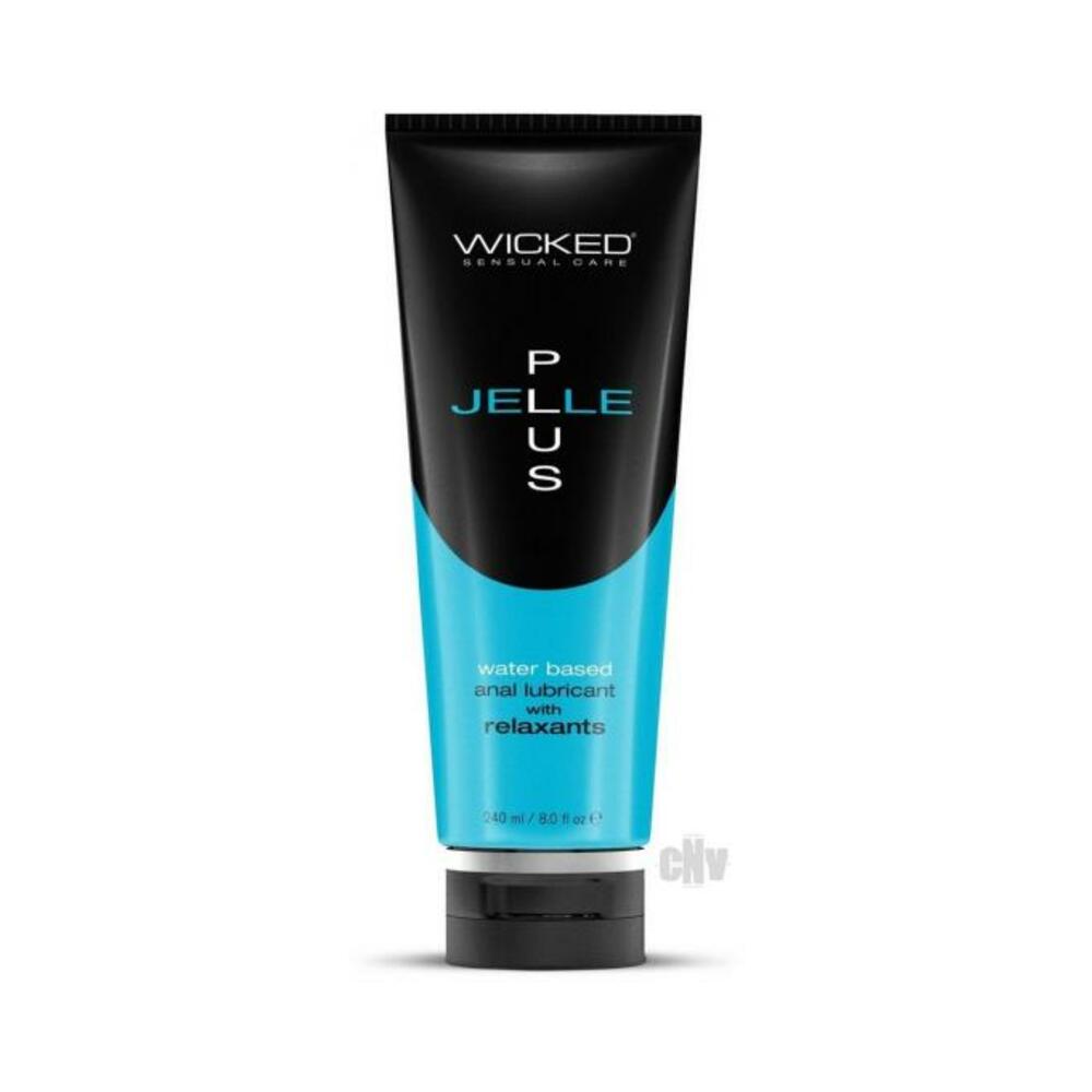 713079901283_1 Wicked Jelle Plus Anal Lubricant With Relaxants 8oz - Image 1