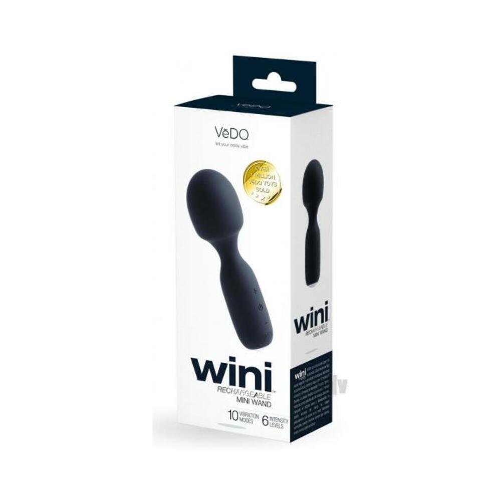 716053727886_1 Vedo Wini Rechargeable Mini Wand Just Black - Image 1