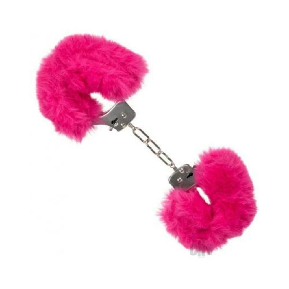 716770102676_1 Ultra Fluffy Furry Cuffs Pink - Image 1