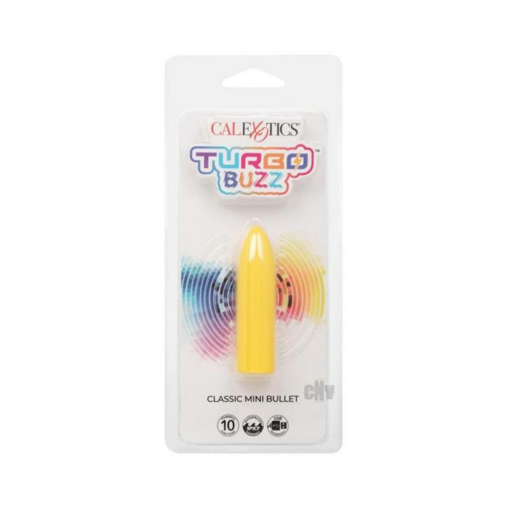 716770107404_1 Turbo Buzz Classic Mini Bullet Stimulator - Yellow - Image 1