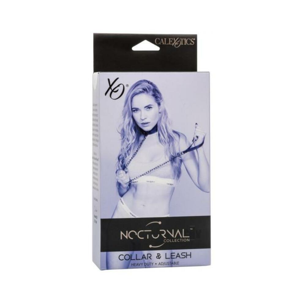 716770108418_1 Nocturnal Collection Detachable Collar & Leash - Black - Image 1