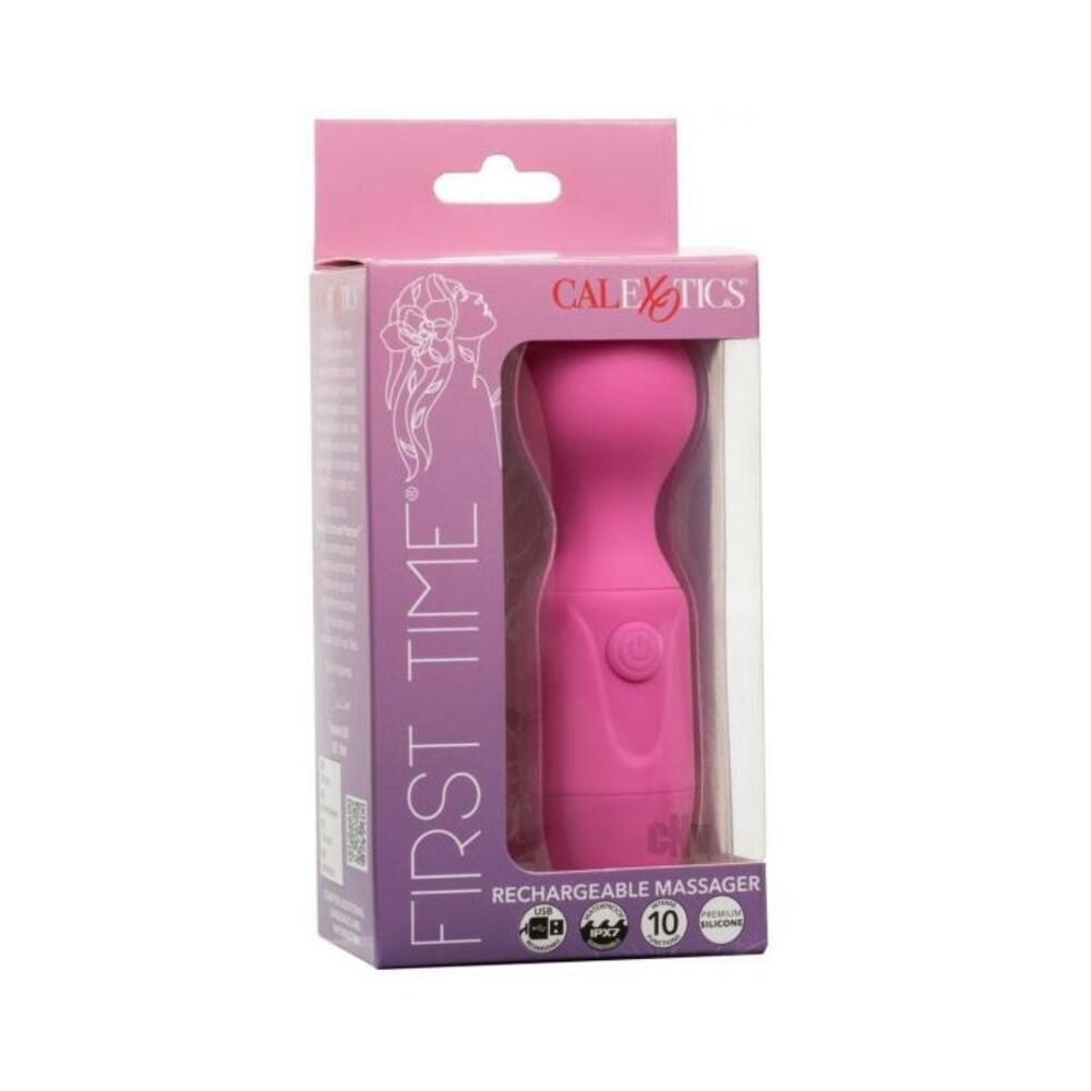 716770108678_1 First Time Rechargeable Vibrator Massager - Pink - Image 1