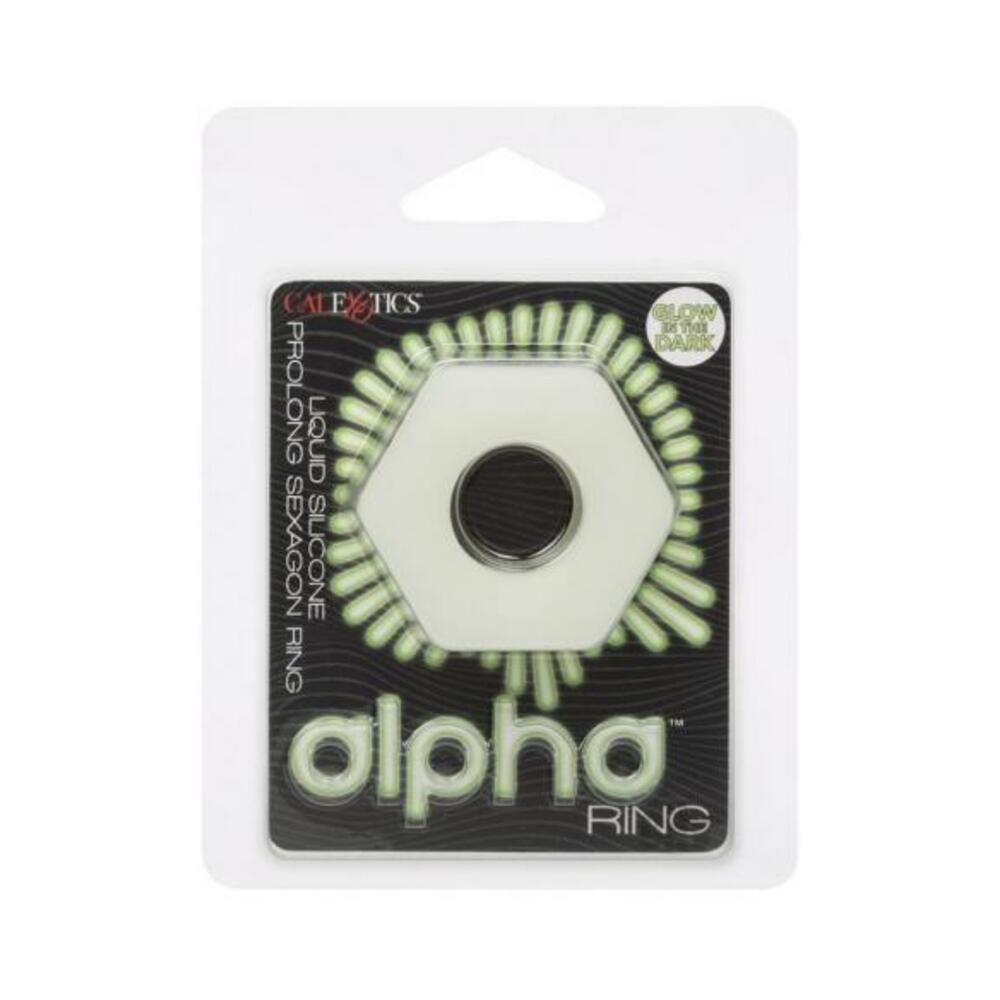716770109149_1 Alpha Liquid Silicone Glow In The Dark Prolong Sexagon Ring - Image 1