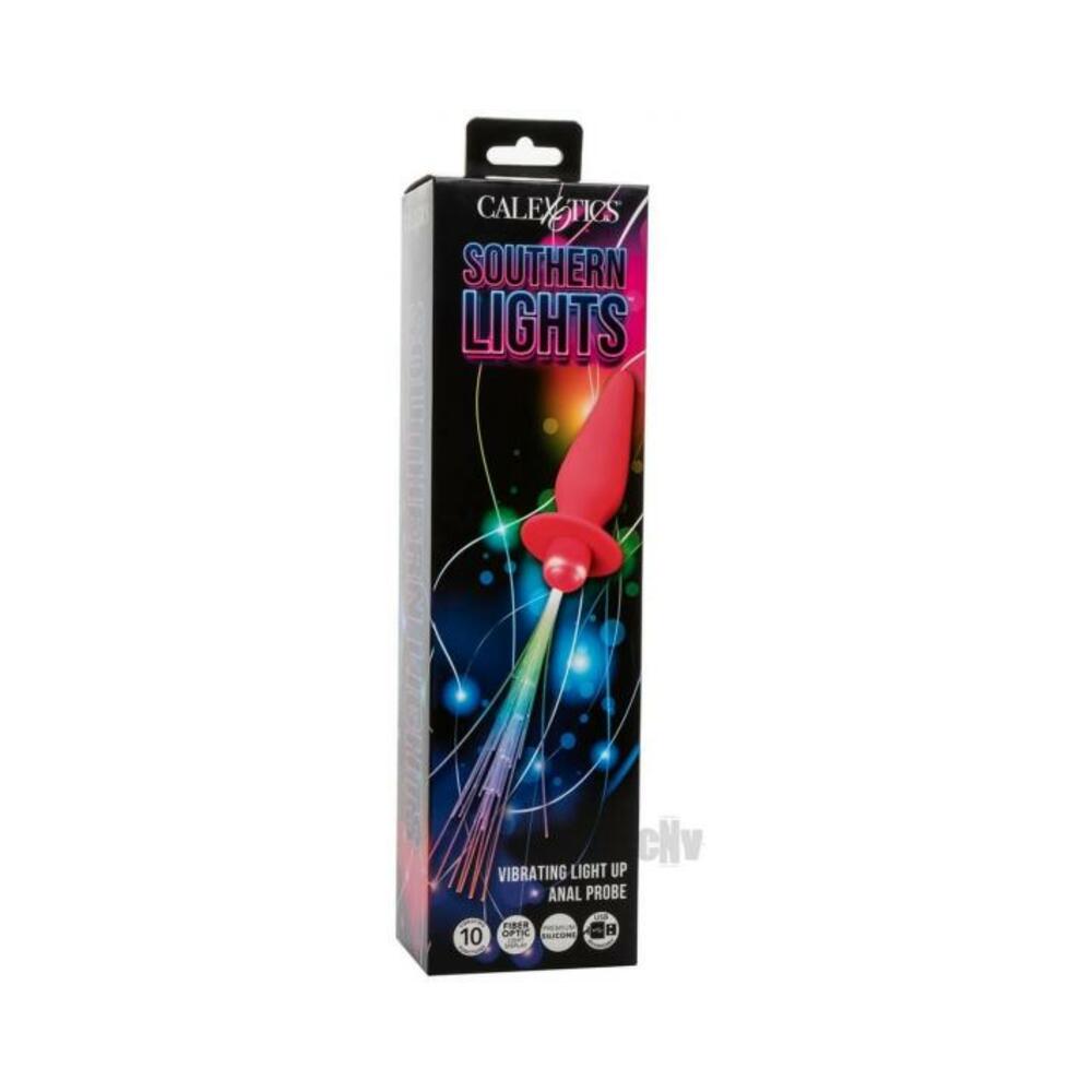 716770109439_1 Southern Lights Rechargeable Vibrating Light Up Anal Probe - Pink - Image 1