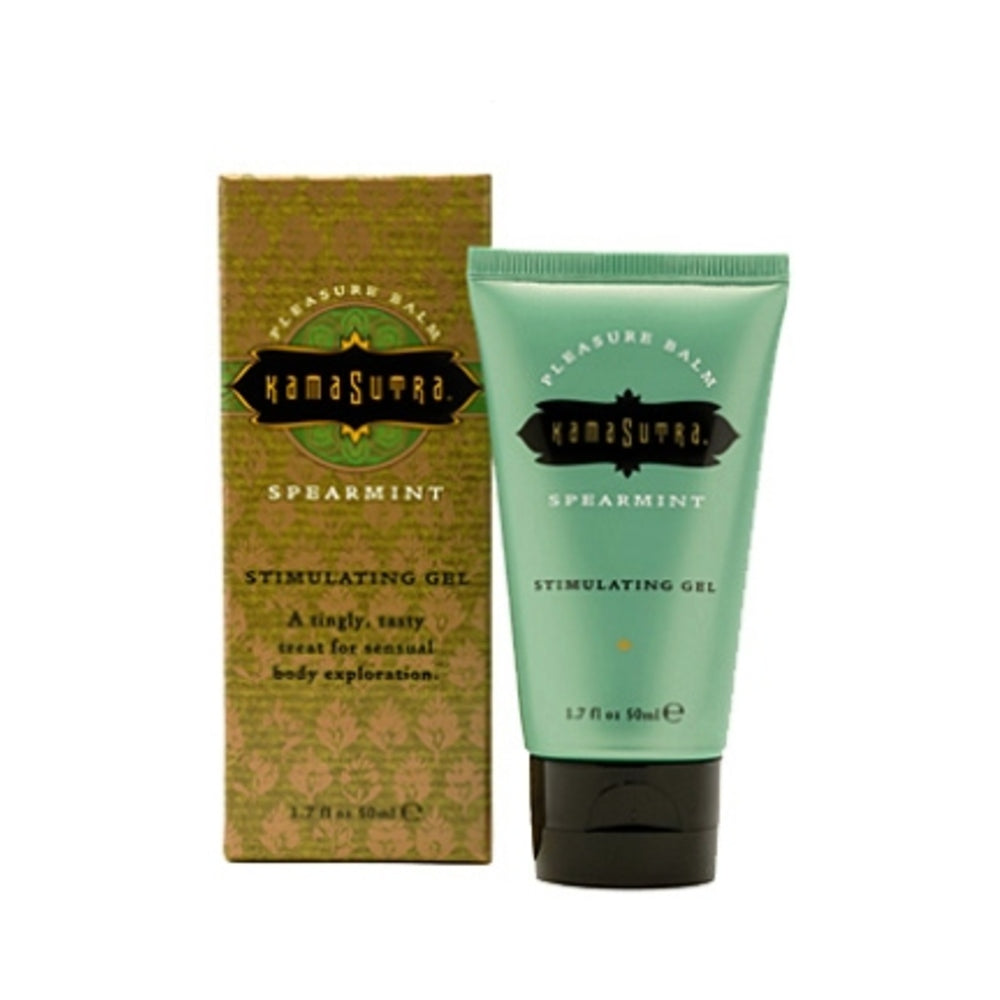 739122000741_1 Kama Sutra Pleasure Balm Sensations Spearmint 1.7oz - Image 1