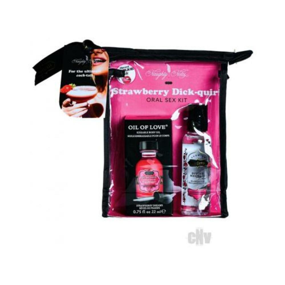 739122144032_1 Kama Sutra Strawberry Dick-quiri Flavored Oral Sex Kit - Image 1