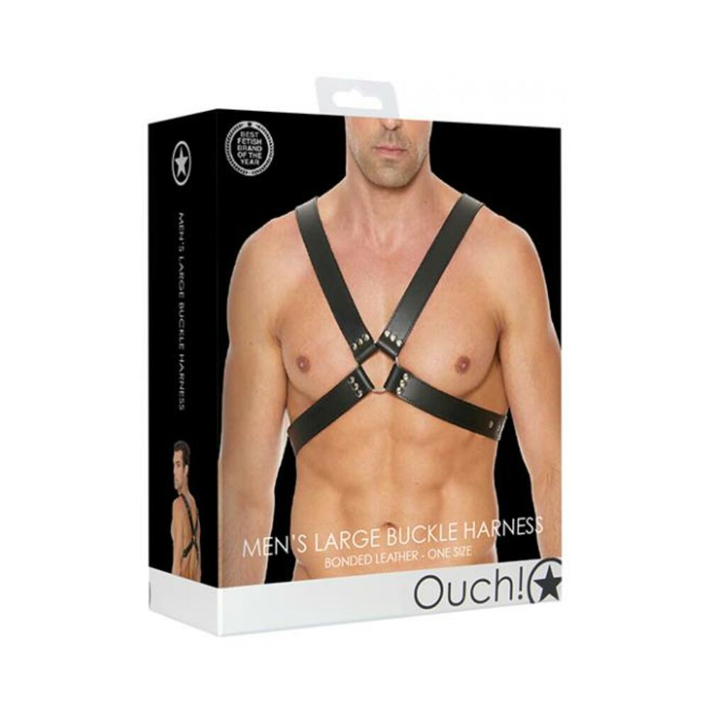 7423522518526_1 Ouch Harness Men Buckle Plain OS - Image 1