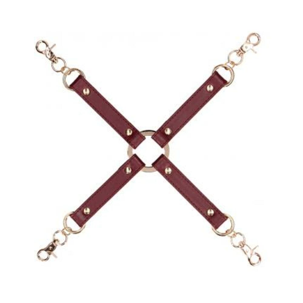 7423522558546_1 Ouch Halo Hogtie Connector Burgundy - Image 1