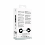 Ouch! Black & White Velcro Hand Or Ankle Cuffs With Adjustable Straps Black - Image 3