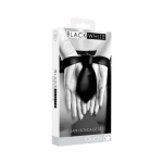 Ouch! Black & White Satin Bondage Tie Black - Image 2
