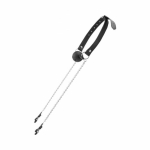 Ouch! Black & White Breathable Ball Gag With Nipple Clamps Black - Image 2
