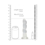 Realrock Non Realistic Dildo W Suction Cup 7in Transparent - Image 3
