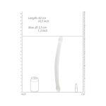 Shots Realrock Crystal Clear 17" Double Dildo  - Transparent - Image 3
