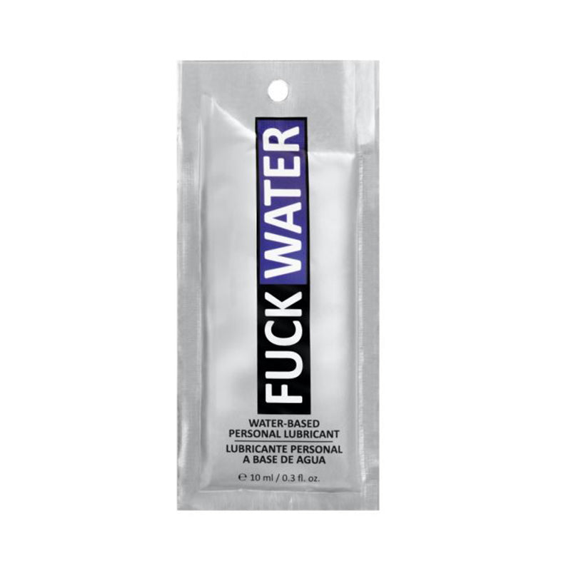75389 F*ck Water Water Based Lubriicant Pillow Packs .3oz 100pcs - Image 1