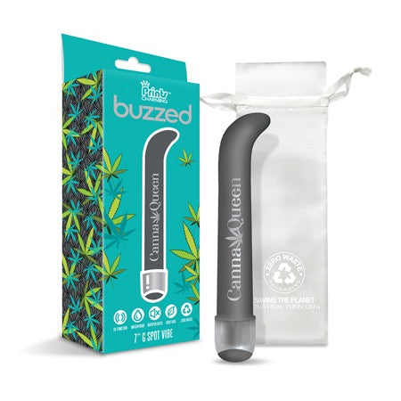 76966 Buzzed 7 G-Spot Vibe - Canna Queen Black - Image 1