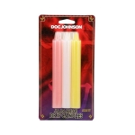 Japanese Drip Candles 3pk Pink/yell