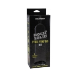 Rock Solid Penis Pumping Kit With 4 Attachments Black/clear