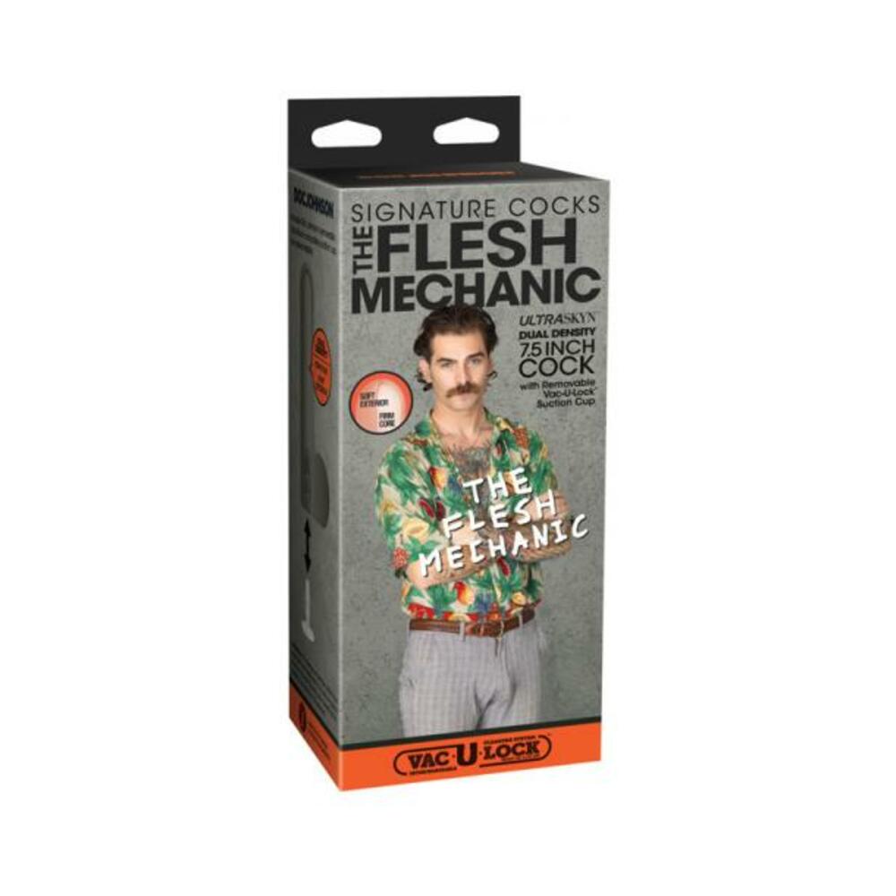 782421092009_1 Signature Cocks The Flesh Mechanic 7.5 In. Ultraskyn Vac-u-lock Dildo - Image 1