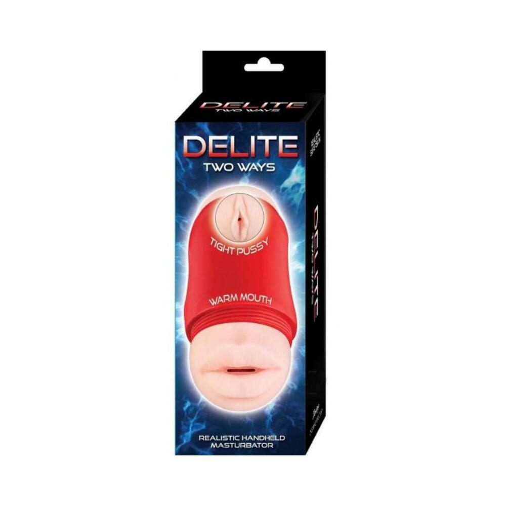 782631317909_1 Delite Two Ways Mouth & Vagina Beige - Image 1