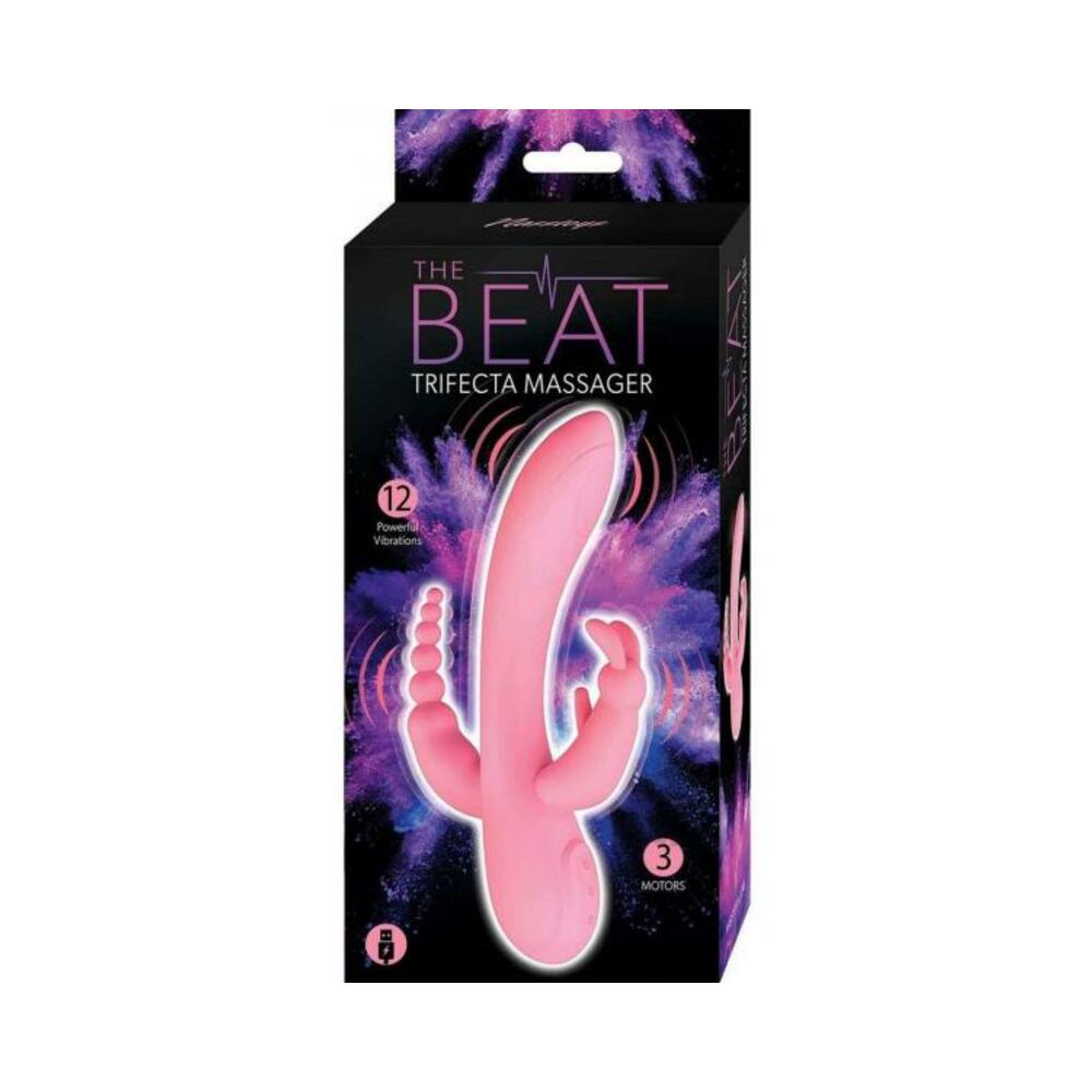 782631319613_1 The Beat Trifecta Massager Pink - Image 1
