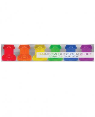 7849-08 Rainbow shot glass set - Image 1
