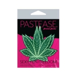 Pastease Marijuana Leaf Pasties Green O/S - Image 2