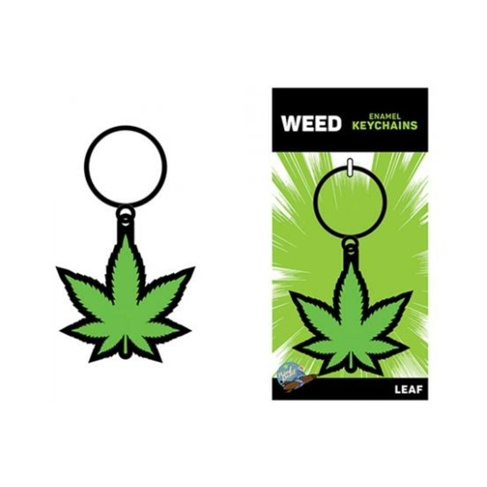 785571086836_1 Weed Keychain Green Marijuana Leaf - Image 1