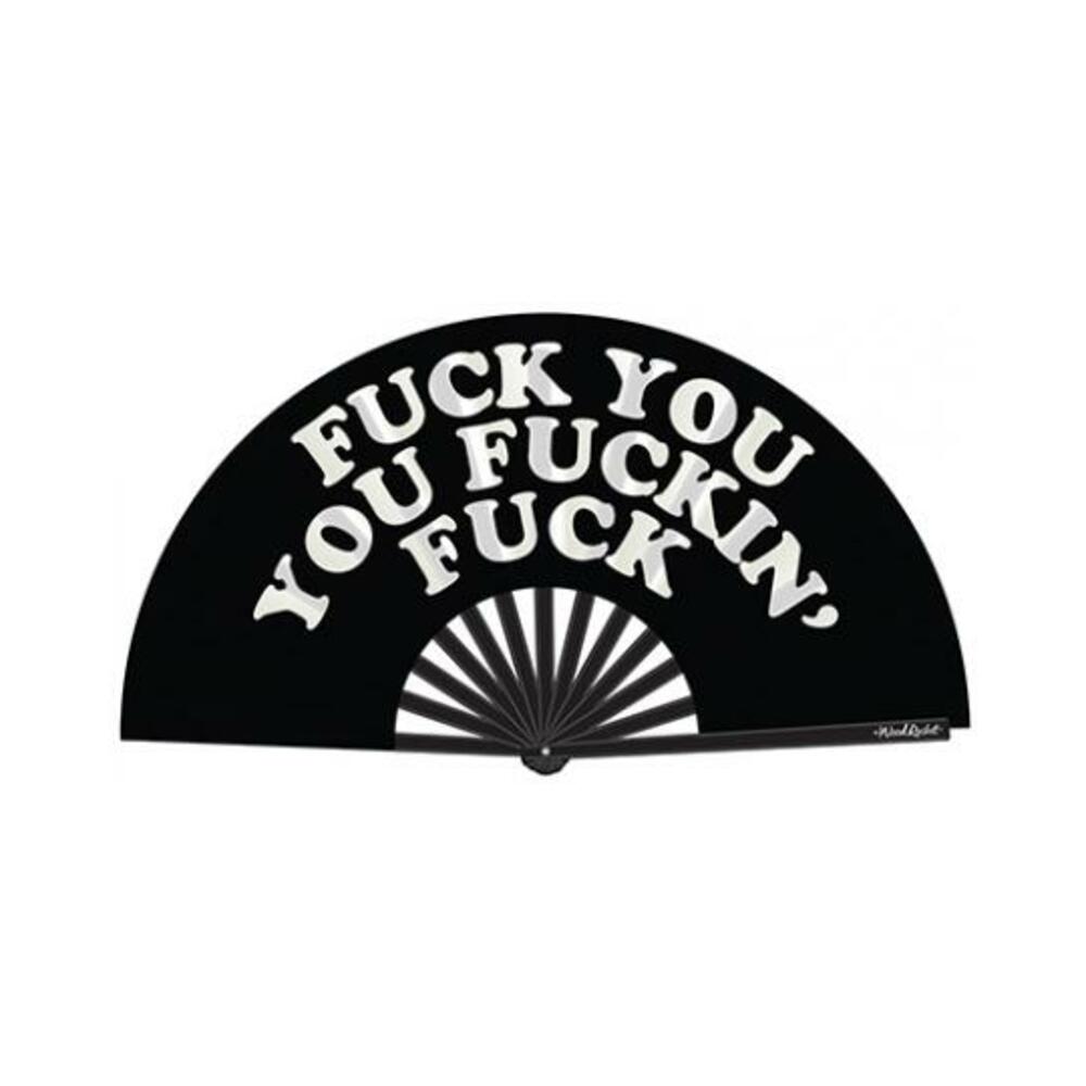 785571087352_1 Wood Rocket Fuck You You Fucking Fuck Fan - Black - Image 1