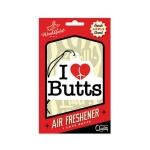 =wood Rocket I Love Butts Air Freshener - Apple