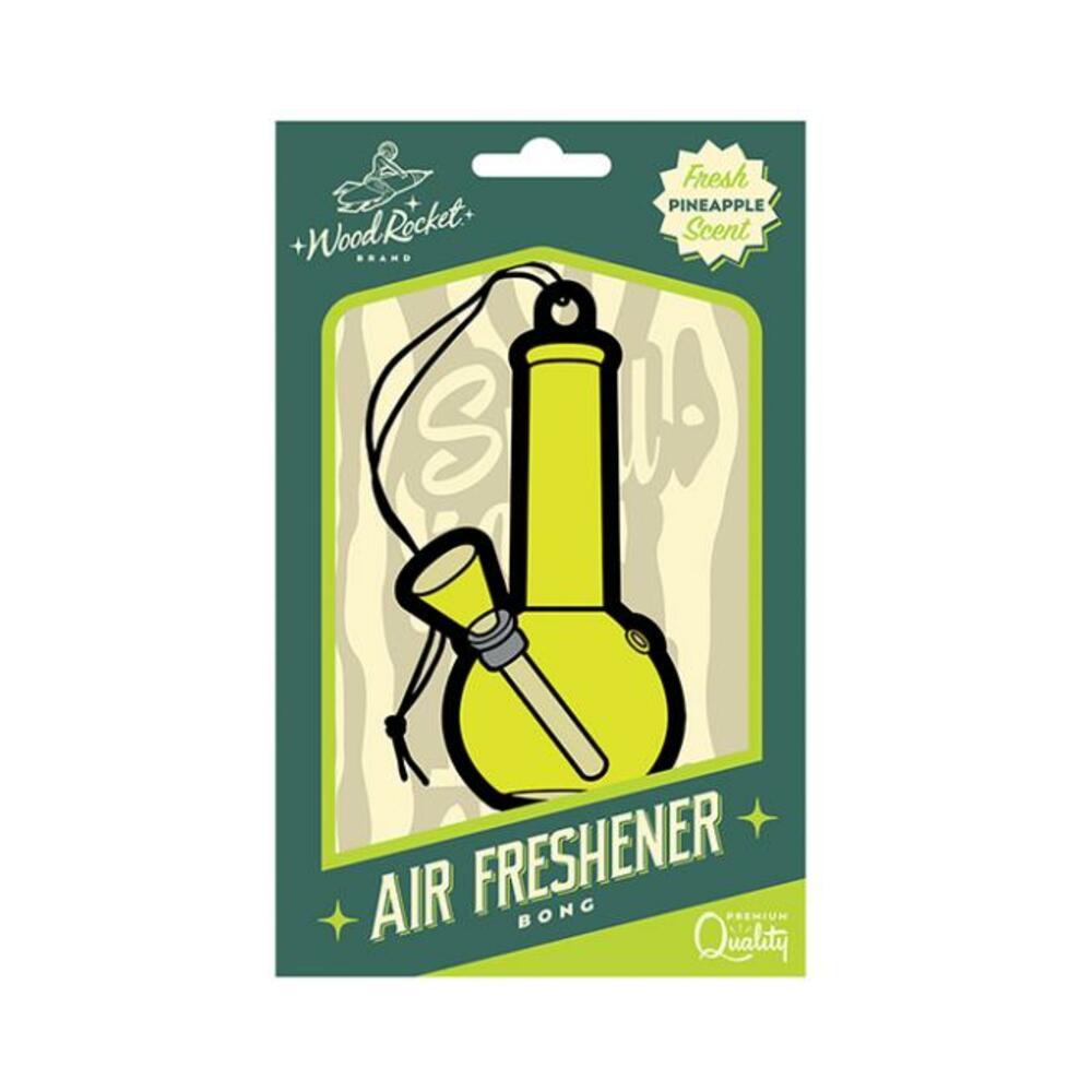 785571087703_1 =wood Rocket Bong Air Freshener - Pineapple - Image 1