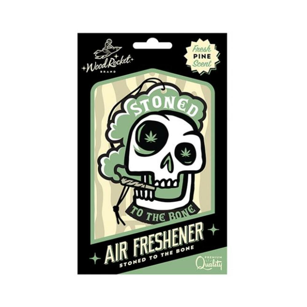 785571087741_1 =wood Rocket Stoned To The Bone Air Freshener - Pine - Image 1