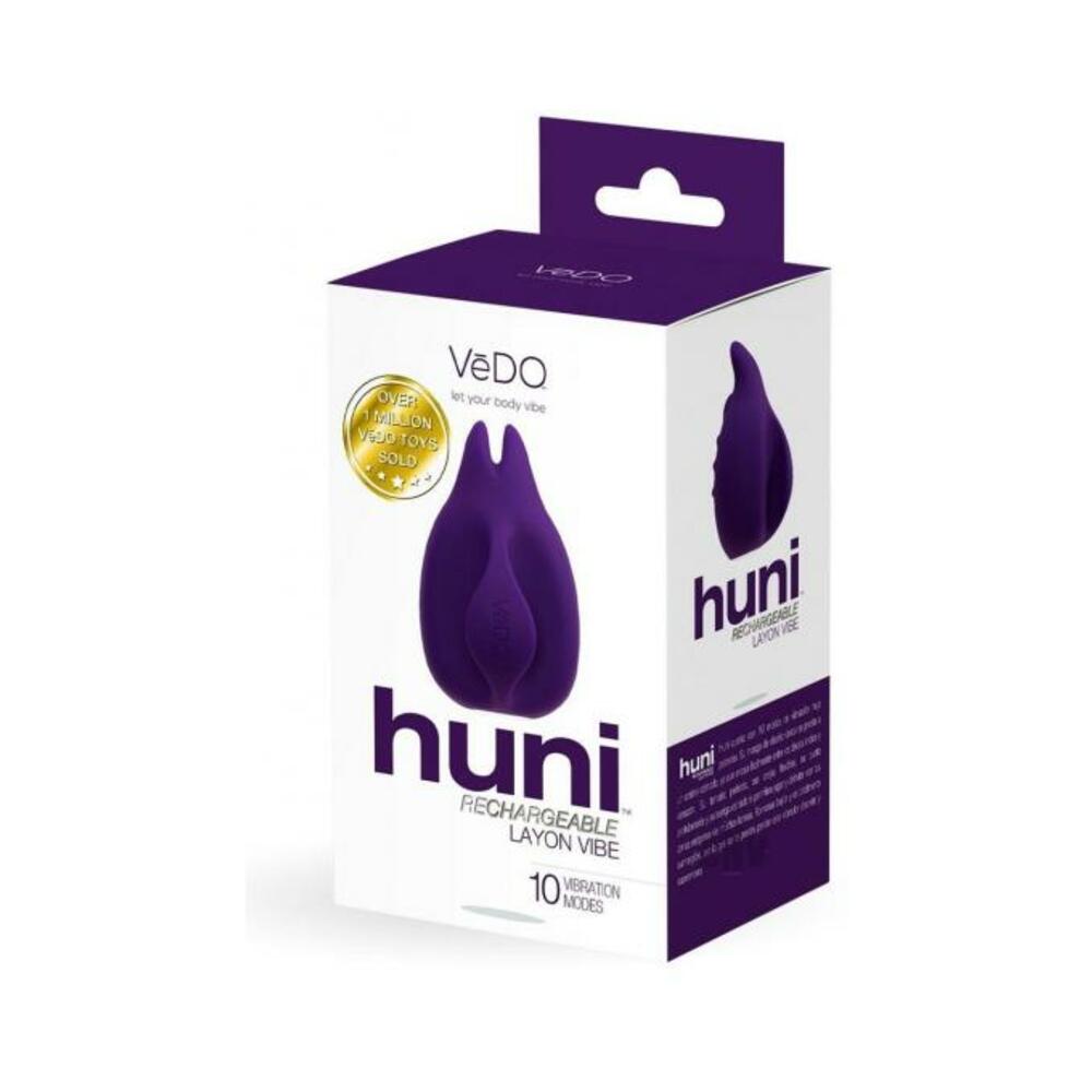 792816281512_1 Vedo Huni Rechargeable Finger Vibe - Deep Purple - Image 1