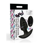 Bang Rotating Vibra Plug W/remote Blk