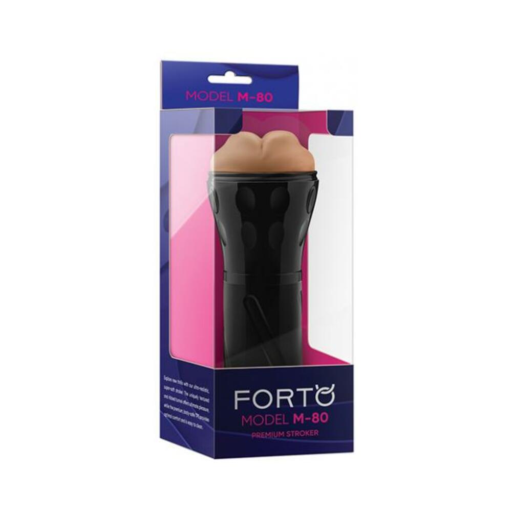 810119281876_1 Forto Model M-80 Hard-side Mouth Masturbator - Tan - Image 1