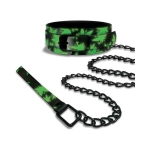 Stoner Vibes Chronic Collection Glow In The Dark Collar And Leash - Image 3