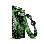 Stoner Vibes Chronic Collection Glow In The Dark Breathable Ball Gag - Image 2