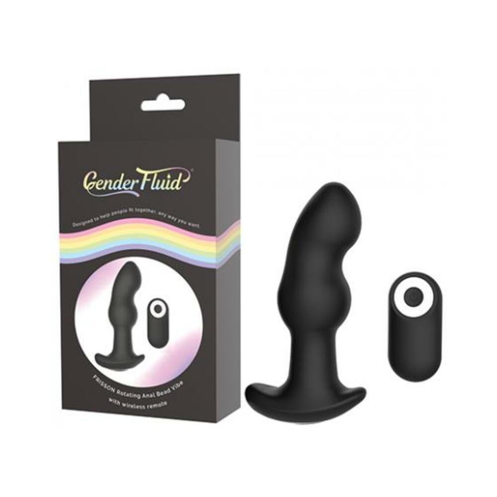 812024034318_1 Gender Fluid Frission Anal Vibe W/remote - Black - Image 1
