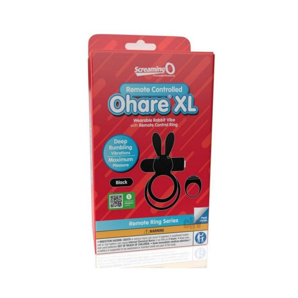 817483017193_1 Screaming O Ohare Remote Controlled Vibrating Ring - Xl Black - Image 1