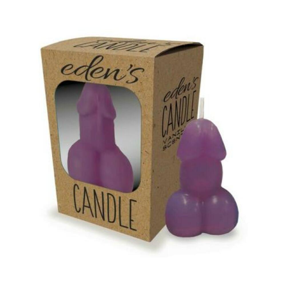 817717011584_1 Eden's Penis Candle Eggplant - Image 1