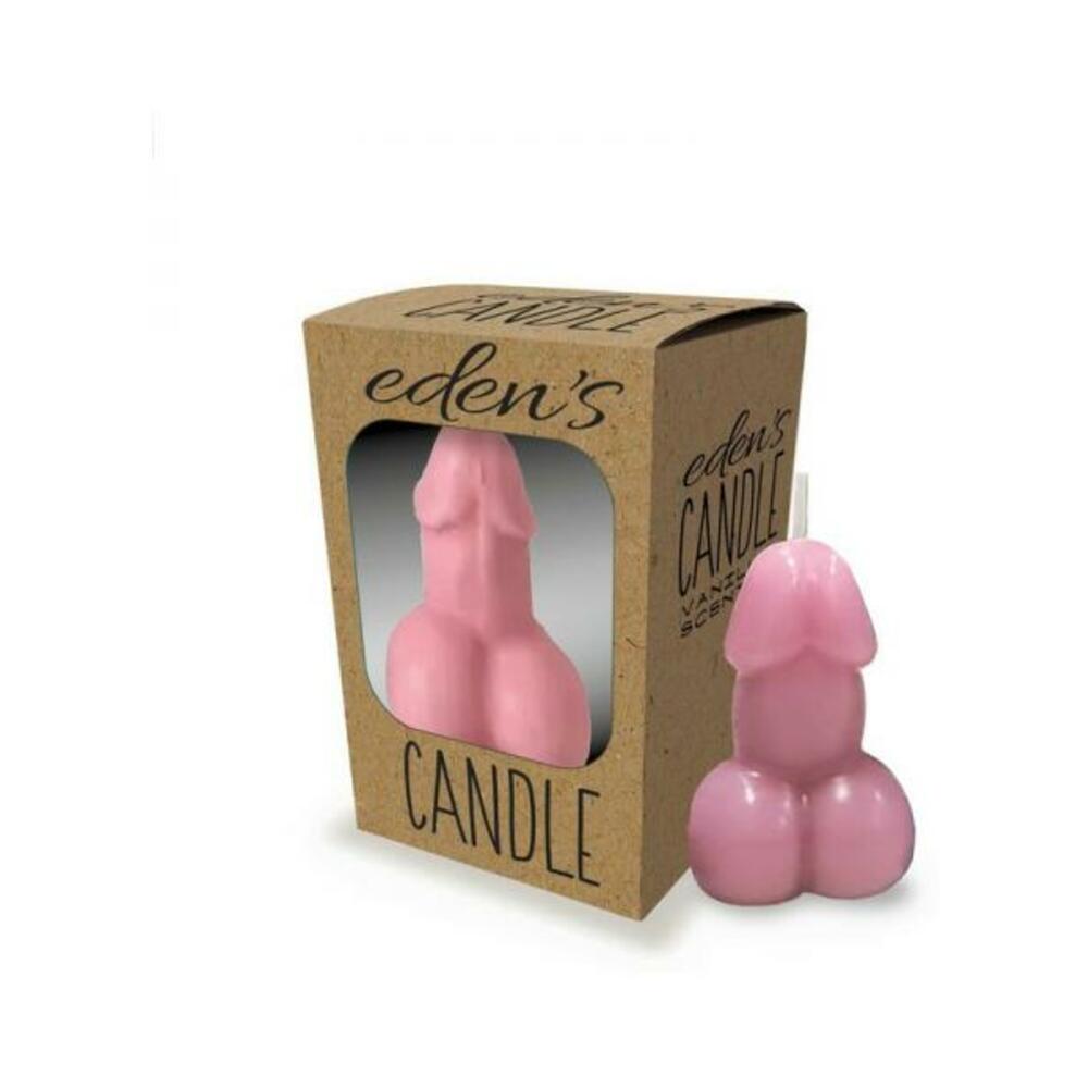 817717011591_1 Eden's Penis Candle Rose - Image 1