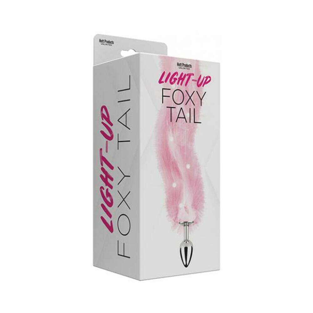 818631034802_1 Foxy Tail Butt Plug Pink - Image 1