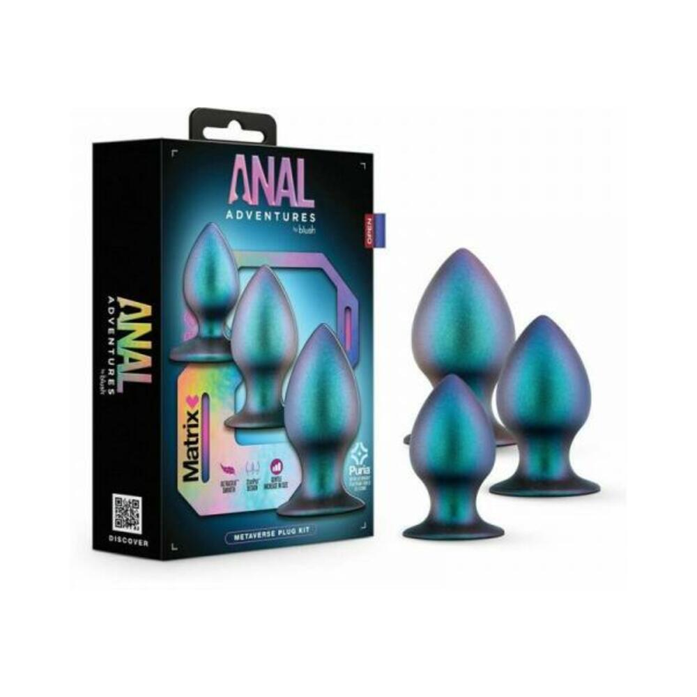 819835029670_1 Anal Adventures Matrix Metaverse Plug Kit Dark Millenia - Image 1