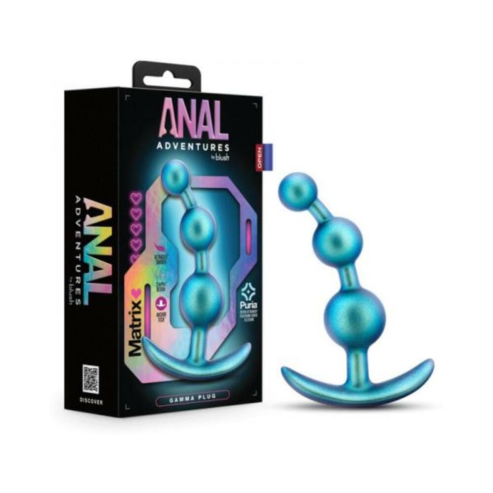 819835029717_1 Anal Adventures Matrix Gamma Plug Neptune Teal - Image 1