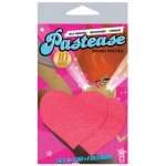 Heart Neon Pink Pasties O/S - Image 2