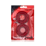 Oxballs Stiffy 2-pack Bulge Cockrings Silicone Tpr Cherry Ice