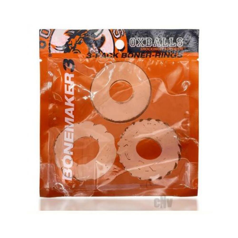 840215121691_1 Oxballs Bonemaker 3-pack Boner Cockring Kit Flextpr Clear - Image 1