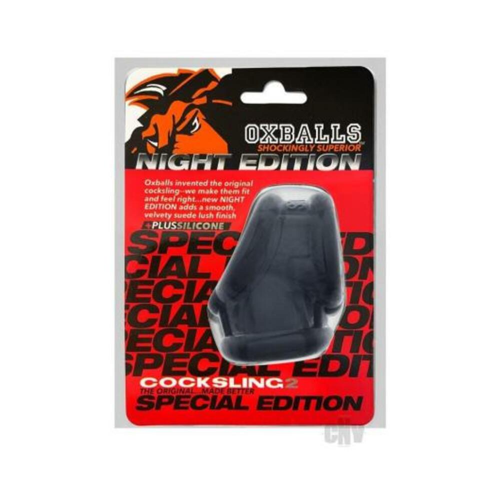 840215121783_1 Oxballs Cocksling-2 Sling Plus+silicone Special Edition Night - Image 1