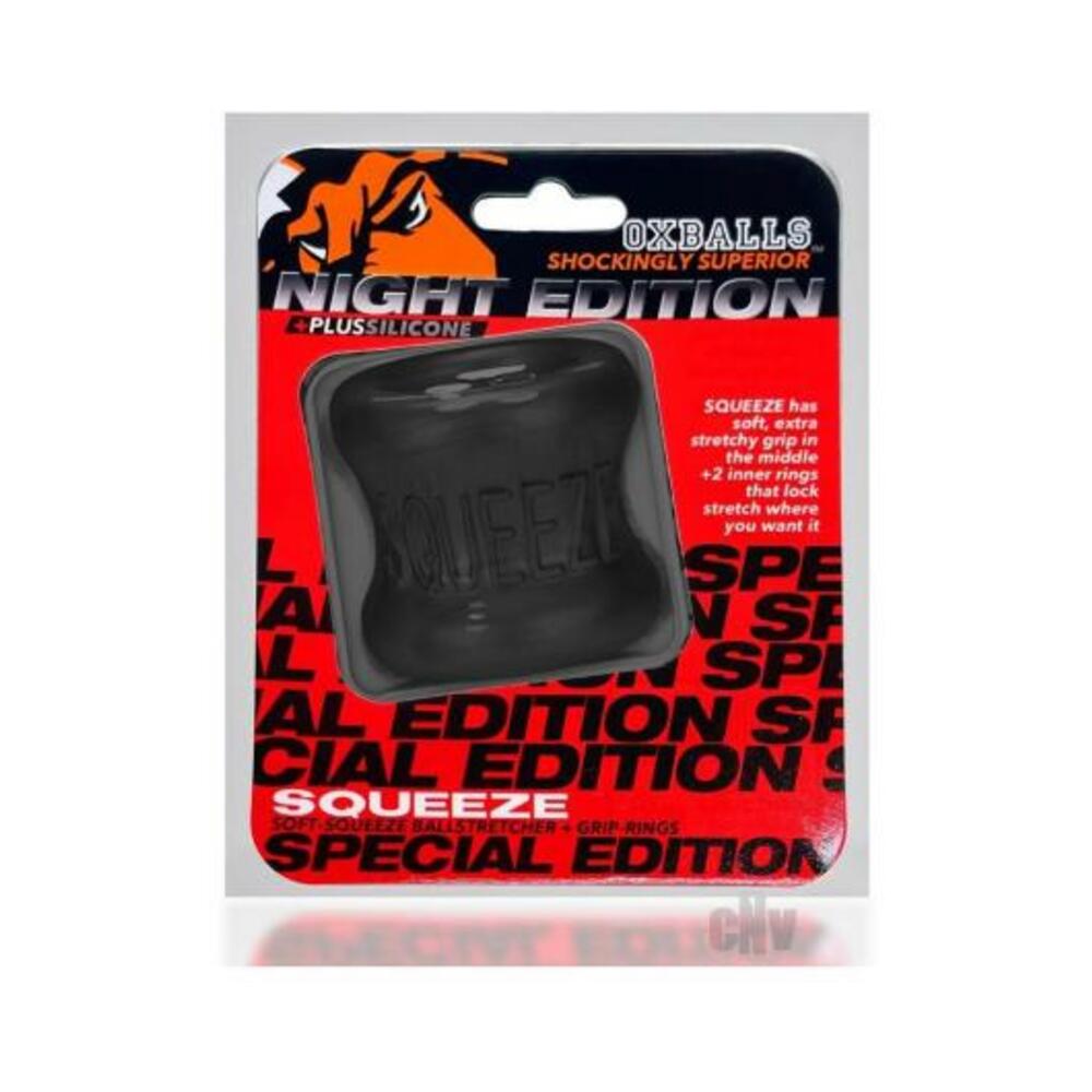 840215121820_1 Oxballs Squeeze Ballstretcher Plus+silicone Special Edition Night - Image 1