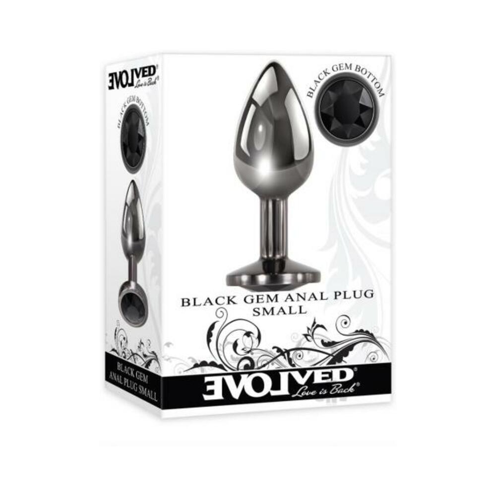 844477018584_1 Evolved Black Gem Anal Plug Small - Image 1